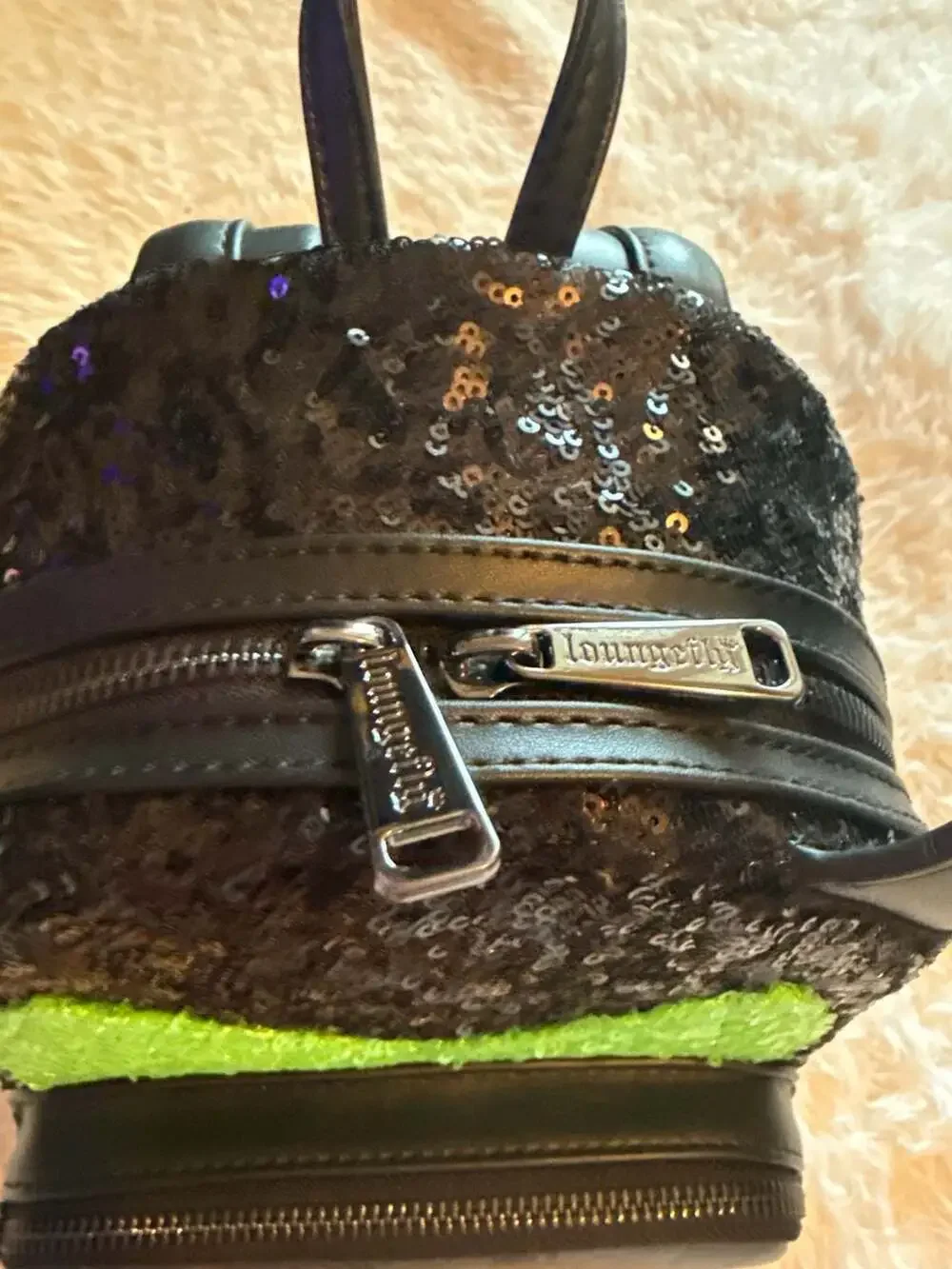 Loungefly Disney Sleeping Beauty‎ Maleficent Dragon Sequin Mini Backpack